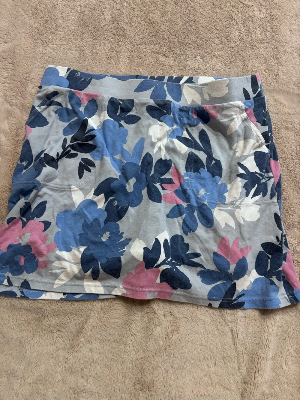 croft & barrow Blue, Navy, Pink Floral Mini Skirt